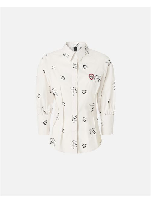 Camicia in popeline con stampa all over PINKO | 105475A2QA/ZZ1